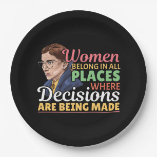 Prato De Papel Ruth Bader Ginsburg Juiz Feminista
