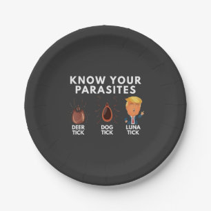 Prato De Papel Sabem que são parasitas Anti-Trump Humor Politics