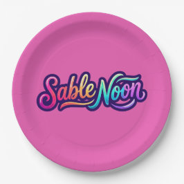 Prato De Papel Sable Noon - Logotipo Básico