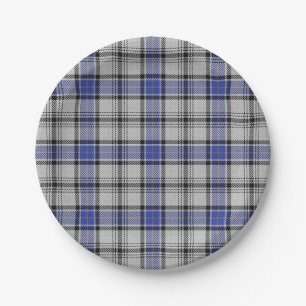 Prato De Papel Sabor da Escócia Clan Hannay Tartan Xadrez