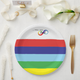 Prato De Papel Saco Infinity Orgulho LGBTQ+