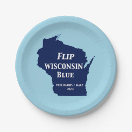 Prato De Papel Sacudir Wisconsin Blue em 2024