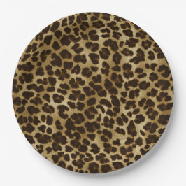 Prato De Papel Safari Animal Print Leopard Chita