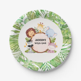 Prato De Papel Safari Wild One