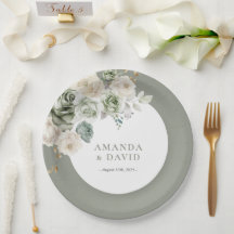 Sage Green Botanical Elegant Wedding