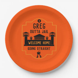 Prato De Papel Saia Da Prisão Presente De Libertação
