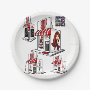 Prato De Papel Salão de placas de papel