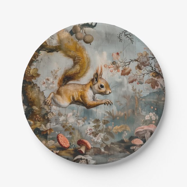 Prato De Papel Salto - Placas de Papel Redondas (Frente)