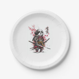 Prato De Papel Samurai Shih Tzu � Epic Guerreiro