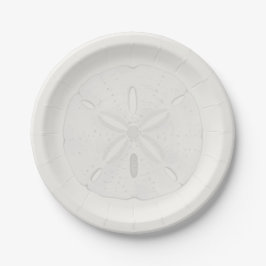 Prato De Papel Sand Dollar Beach Wedding Cake Plates