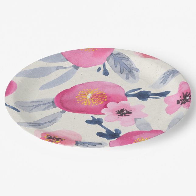 Prato De Papel Sangue Rosa (Inclinado)