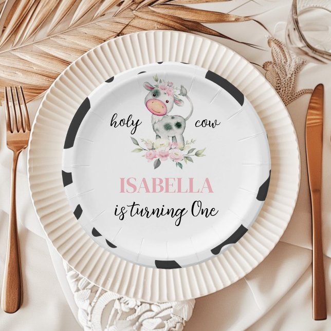 Prato De Papel Santo aniversário da vaca (Criador carregado)