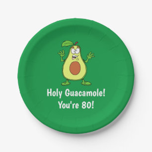Prato De Papel Santo Guacamole, você tem 80 folhas de papel Avoc
