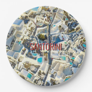 Prato De Papel Santorini - Grécia