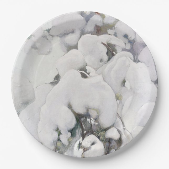 Prato De Papel Saplings (por Pekka Halonen) de pinheiro coberto p (Frente)