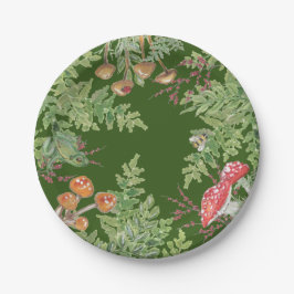 Prato De Papel Sapo Verde Escuro De Boca-Cola Russa