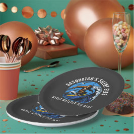 Prato De Papel Sasquatch's Silent Sets surfing Bigfoot Black