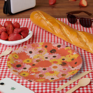 Prato De Papel "Say it in Flowers" Paper Plate