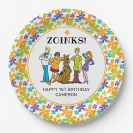 Prato De Papel Scooby-Doo e Gang Groovy Birthday
