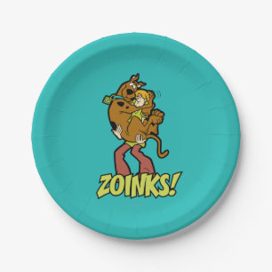 Prato De Papel Scooby-Doo e Zoinks desgrenhado!