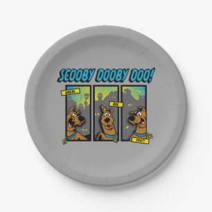Prato De Papel Scooby-Doo onde está você os painéis cómicos