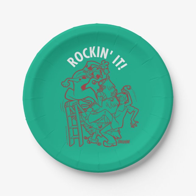 Prato De Papel Scooby-Doo & Shaggy Rockin' It 'Round Tree (Frente)