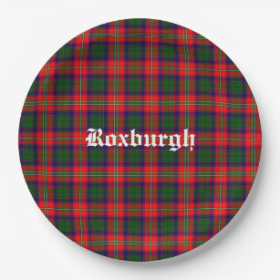 Prato De Papel Scotland Roxburgh District Tartan Personalizado