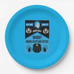 Prato De Papel Scottish Burns Night Super