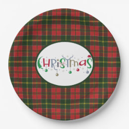 Prato De Papel Scottish Clan Tartan MacDonald Kingsburgh Christma