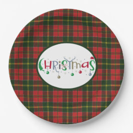 Prato De Papel Scottish Clan Tartan MacDonald Kingsburgh Christma