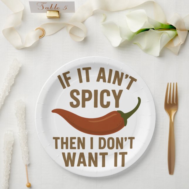 Prato De Papel 🔥 Se não for picante, não quero! (Casamento)
