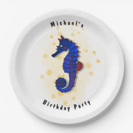 Prato De Papel Sea HorseParty