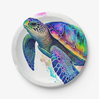 Prato De Papel Sea Turtle Ocean Marine Life Beach Nature