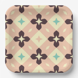 Prato De Papel Seamless geometric floral  pattern