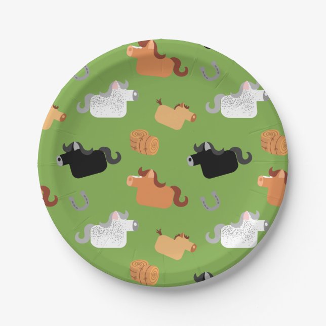 Prato De Papel Segure seus cavalos (Frente)