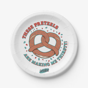 Prato De Papel Seinfeld Estes Pretzels estão me Fazer com sede