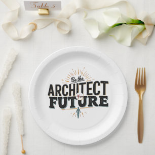 Prato De Papel Seja o Arquiteto do Seu Futuro