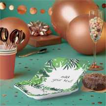 selva tropical de verão deixa texto personalizado