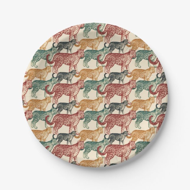 Prato De Papel Selva Tropical Selvagem Selvagem Selvagem Selvagem (Frente)