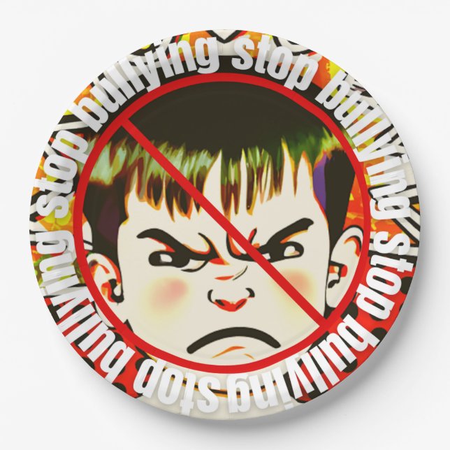 Prato De Papel Sem Bullying (Frente)