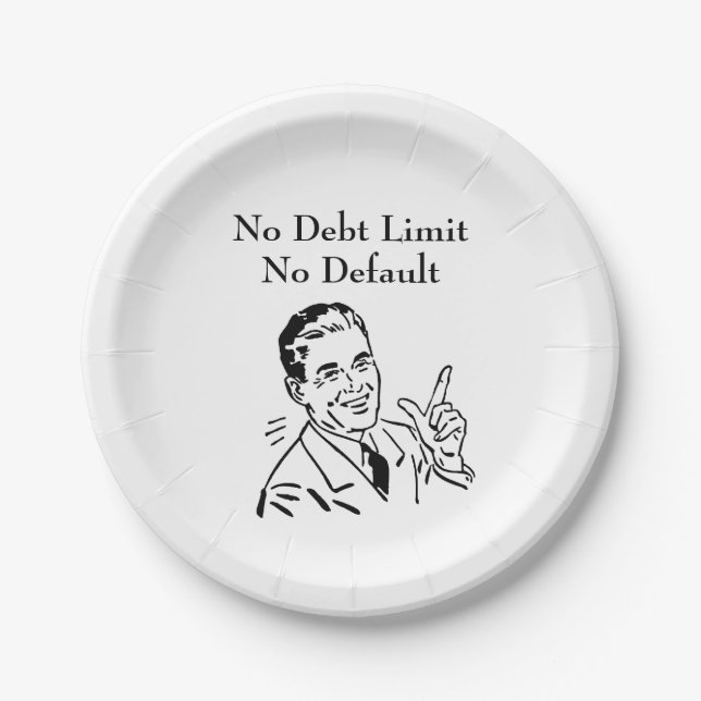 Prato De Papel Sem Limite de Dívida, Sem Padrão (Frente)