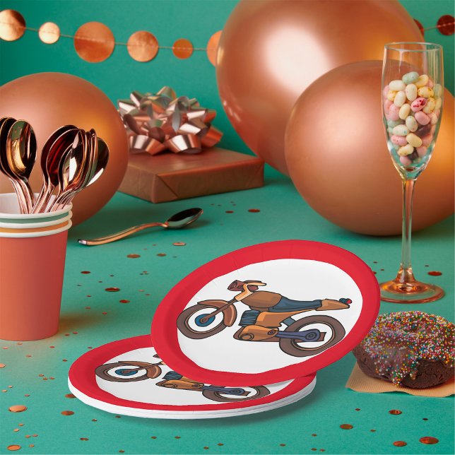 Prato De Papel Sem Sinal de Estrada de Motociclos (Criador carregado)