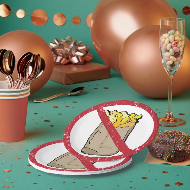 Prato De Papel Sem sinal de fries (Criador carregado)