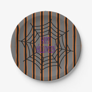 Prato De Papel Semanas de Aranha do Halloween, divertido e Rico