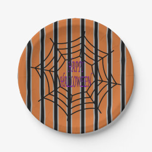 Prato De Papel Semanas de Aranha do Halloween, divertido e Rico