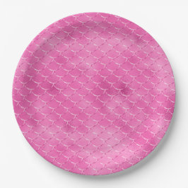 Prato De Papel Sereia Rosa bonito