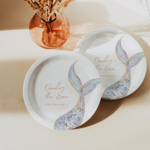 Prato De Papel Sereia Tail Birthday