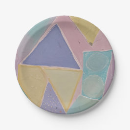 Prato De Papel Serene Abstracts: A Pastel Dream