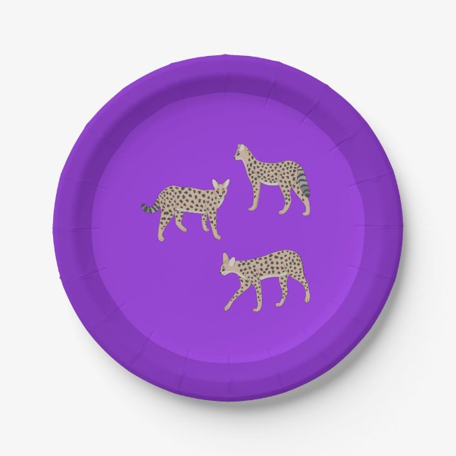 Prato De Papel Serval Cats  (Frente)