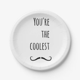 Prato De Papel Seu bigode mais legal